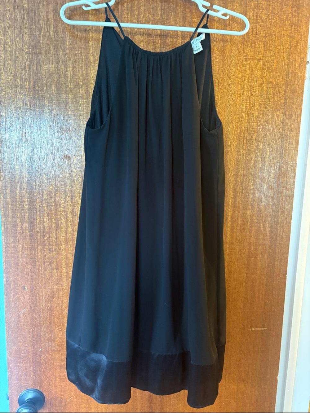 White House Black Market Black Spaghetti-Strap Shift Dress